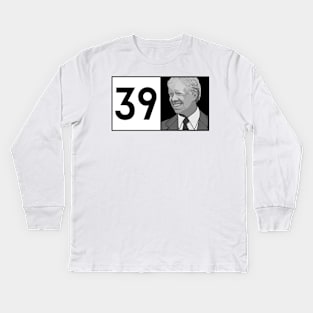 Jimmy Carter 39 Portrait T-Shirt Kids Long Sleeve T-Shirt